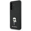 Capa para Samsung Galaxy A56 Karl Lagerfeld Fixed Glitter Metal Ikonik - Preto