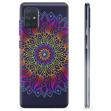Capa de TPU para Samsung Galaxy A71  - Mandala Colorida