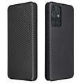 Bolsa Tipo Flip para Samsung Galaxy A72 5G/4G - Fibra de Carbono