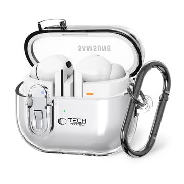Capa Tech-Protect FlexAir para Samsung Galaxy Buds3/Buds3 Pro/Buds3 FE - Transparente