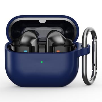 Capa em Silicone com Mosquetão para Samsung Galaxy Buds3 Pro - Azul Escuro