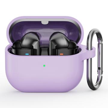 Capa em Silicone com Mosquetão para Samsung Galaxy Buds3 Pro - Púrpura
