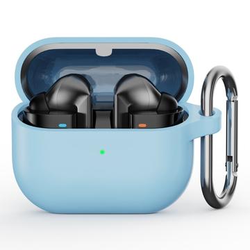 Capa em Silicone com Mosquetão para Samsung Galaxy Buds3 Pro - Azul-celeste