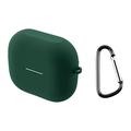 Capa em Silicone com Mosquetão para Samsung Galaxy Buds3/Buds3 Pro - Verde