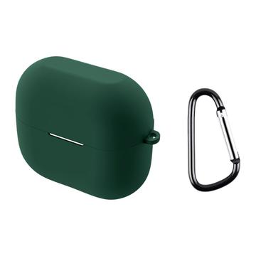 Capa em Silicone com Mosquetão para Samsung Galaxy Buds3/Buds3 Pro - Verde