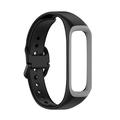 Bracelete em Silicone Suave para Samsung Galaxy Fit2 - Preto / Cinzento