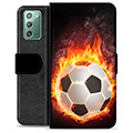 Bolsa tipo Carteira - Samsung Galaxy Note20 - Chama do Futebol
