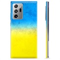 Capa de TPU Bandeira da Ucrânia - Samsung Galaxy Note20 Ultra  - Duas cores