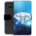 Bolsa tipo Carteira para Samsung Galaxy S10 - Diamante