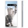 Capa de TPU para Samsung Galaxy S10+  - Gato