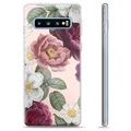 Capa de TPU para Samsung Galaxy S10+  - Flores Românticas