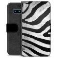 Bolsa tipo Carteira para Samsung Galaxy S10  - Zebra