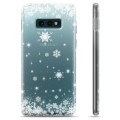 Capa de TPU para Samsung Galaxy S10e  - Flocos de Neve