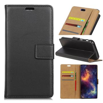 Bolsa Fina tipo Carteira em Pele para Samsung Galaxy S10e - Preto