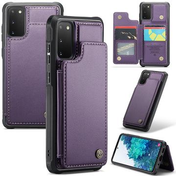 Capa Caseme C22 para Samsung Galaxy S20 FE 5G/S20 FE 2022 Carteira para cartões RFID - Roxo