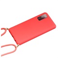 Capa com Alça Linha Eco Saii para Samsung Galaxy S20 FE - Vermelho