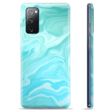 Capa de TPU para Samsung Galaxy S20 FE  - Mármore Azul