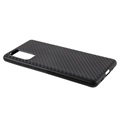 Capa de TPU para Samsung Galaxy S20 FE - Fibra de Carbono - Preto