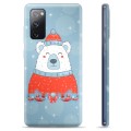 Capa de TPU para Samsung Galaxy S20 FE  - Urso de Natal