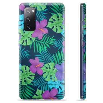 Capa de TPU para Samsung Galaxy S20 FE  - Flores Tropicais
