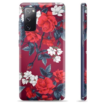 Capa de TPU para Samsung Galaxy S20 FE  - Flores Vintage