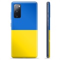 Capa de TPU Bandeira da Ucrânia  para Samsung Galaxy S20 FE  - Amarelo e azul claro