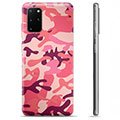 Capa de TPU para Samsung Galaxy S20+  - Camuflagem Rosa