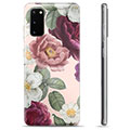 Capa de TPU para Samsung Galaxy S20  - Flores Românticas