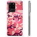 Capa de TPU para Samsung Galaxy S20 Ultra  - Camuflagem Rosa