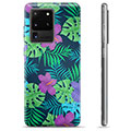 Capa de TPU para Samsung Galaxy S20 Ultra  - Flores Tropicais