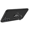 Capa Magnética com Suporte Anel para Samsung Galaxy S21 FE 5G - Preto