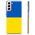 Capa de TPU Bandeira da Ucrânia  - Samsung Galaxy S21+ 5G - Amarelo e azul claro