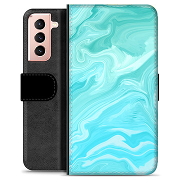 Bolsa tipo Carteira - Samsung Galaxy S21 5G - Mármore Azul