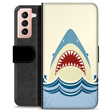 Bolsa tipo Carteira - Samsung Galaxy S21 5G - Mandíbulas de Tubarão