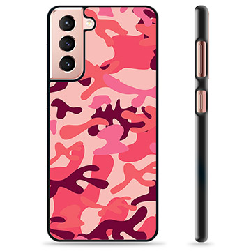 Capa Protectora - Samsung Galaxy S21 5G - Camuflagem Rosa