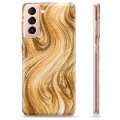 Capa de TPU - Samsung Galaxy S21 5G - Areia Dourada