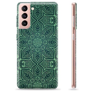 Capa de TPU - Samsung Galaxy S21 5G - Mandala Verde