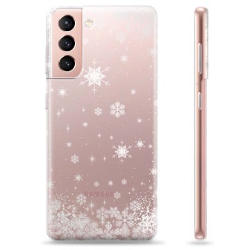 Capa de TPU - Samsung Galaxy S21 5G - Flocos de Neve