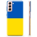Capa de TPU Bandeira da Ucrânia  - Samsung Galaxy S21 5G - Amarelo e azul claro