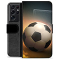 Bolsa tipo Carteira - Samsung Galaxy S21 Ultra 5G - Futebol