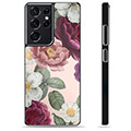 Capa Protectora - Samsung Galaxy S21 Ultra 5G - Flores Românticas