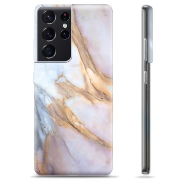 Capa de TPU - Samsung Galaxy S21 Ultra 5G - Mármore Elegante