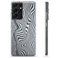 Capa de TPU - Samsung Galaxy S21 Ultra 5G - Zebra Hipnotizante