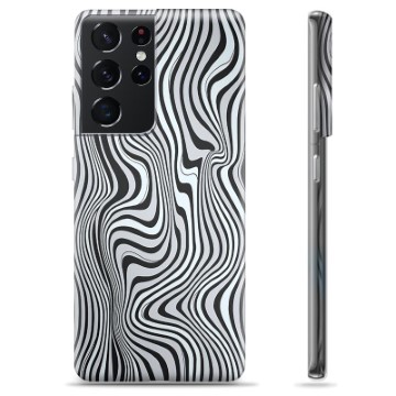 Capa de TPU - Samsung Galaxy S21 Ultra 5G - Zebra Hipnotizante