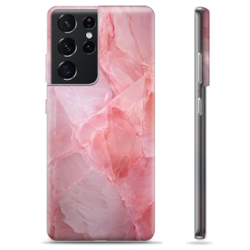 Capa de TPU - Samsung Galaxy S21 Ultra 5G - Quartzo Rosa