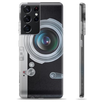 Capa de TPU - Samsung Galaxy S21 Ultra - Câmera Retrô
