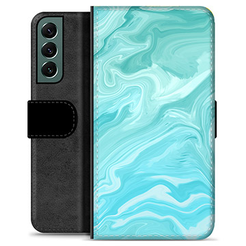 Bolsa tipo Carteira - Samsung Galaxy S22+ 5G - Mármore Azul