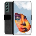 Bolsa tipo Carteira - Samsung Galaxy S22+ 5G - Pintura Facial