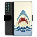 Bolsa tipo Carteira - Samsung Galaxy S22+ 5G - Mandíbulas de Tubarão