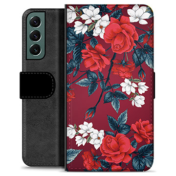 Bolsa tipo Carteira - Samsung Galaxy S22+ 5G - Flores Vintage